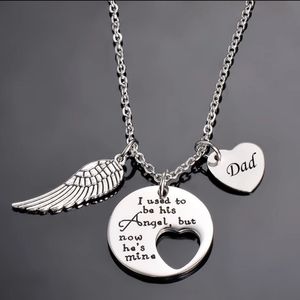 Angel Wing memorial necklace - Dad